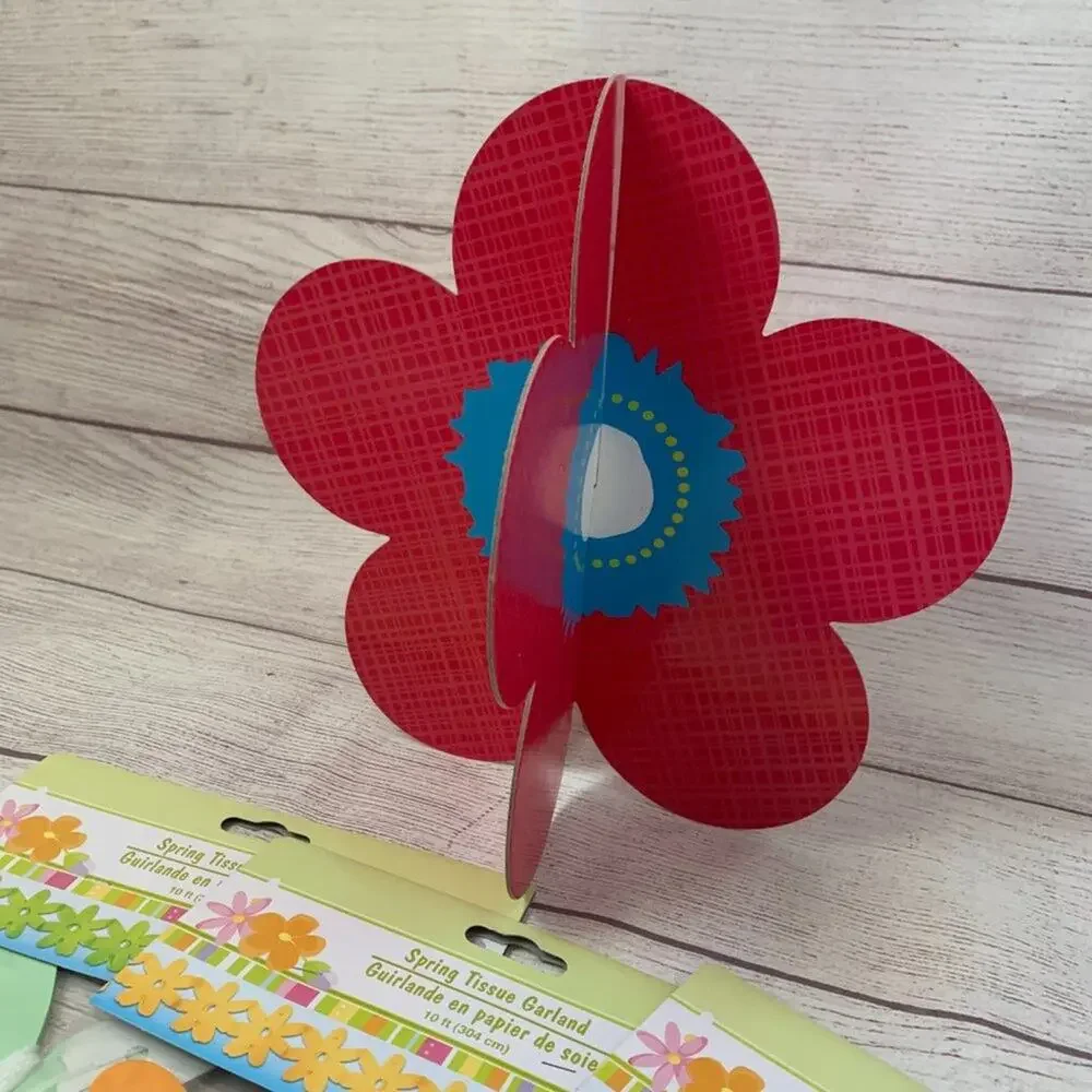 Spring Flower Garland and Decoration Bundle 4 Flower Garland 2 Standing Flowers